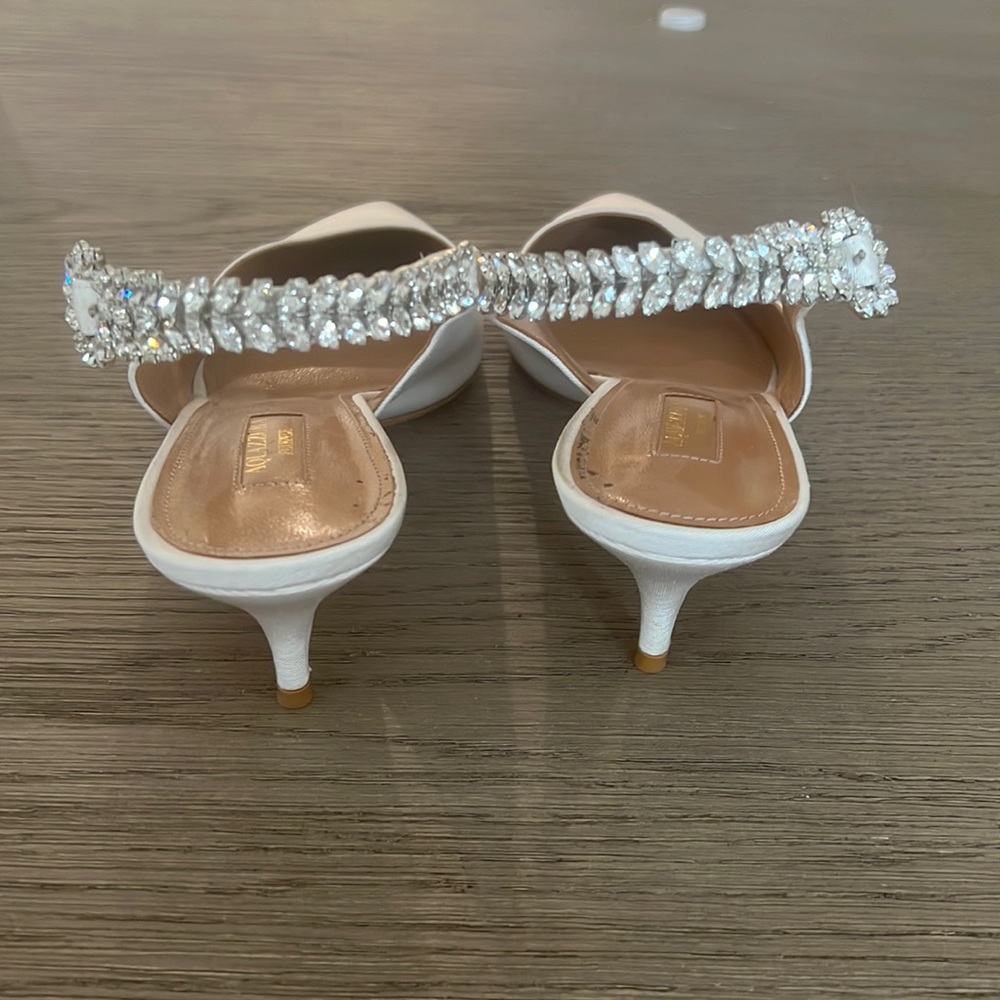 Aquazzura slingbacks with rhinestone detail